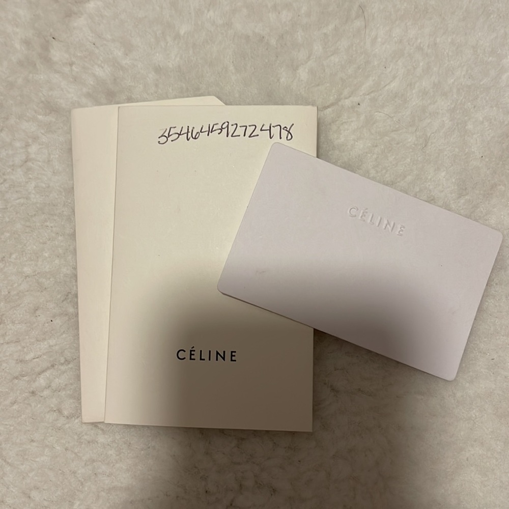 Celine Solo Bicolor Leather Clutch - Picture 7 of 13